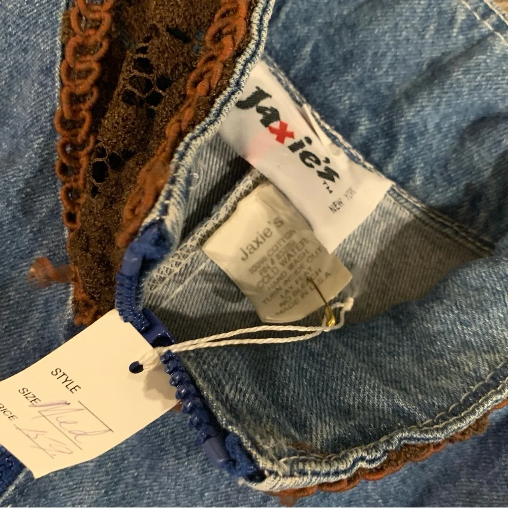 Vintage Y2K Denim Jumpsuit Deadstock Jaxie's W M NWT - Picture 12 of 13